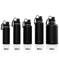 Double Wall Handgrip Vacuum Insulated Stainless Steel Water Bottle with Leak-Proof Wide Mouth and Custom Logo for Camping