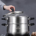 Zhenneng New Style Ss304 Stainless Steel 28cm Steamer Pot Steamer Casserole Pot with Bakelite Handle for Kitchen