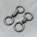 Promotion Detachable Key Holder Spring Loaded Double Loop Metal Key Chains Openable Key Rings Craft Bag Belt Strap Accessories