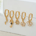 New Fashion 18k Gold Plated Cuff Earring Buckle Female Zircon Star High Grade Jewelry Flower Butterfly Dangle Earrings Huggie