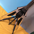 Special Custom Fly V-Shape Electric Guitar Gray Color Solid Wood HH  Hardware Fast Shipping