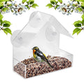 Bird House Transparent Acrylic Clear Windows Bird Feeder with Strong Suction Cups for Wholesale