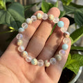 8mm Natural Stone Handmade Elastic Bracelet Money Wealth Healing Crystal Fashion Jewelry Bracelet