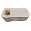 CHUFANG 152*82*54cm Beige Air Pump Inflatable Folded Portable Ice and Hot Bath Folding Plastics Bathtub Adult