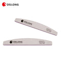Zebra Durable Nail File Grey Sandpaper Pads 100/180/240 Grit Half-moon Shape Nail File