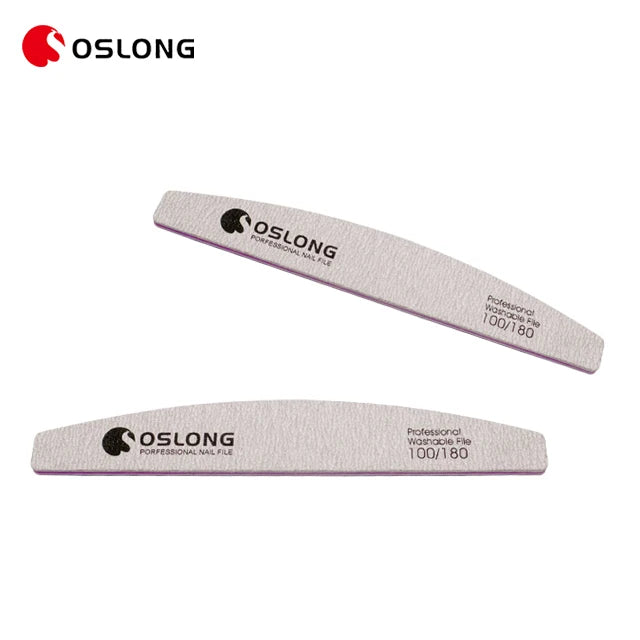 Zebra Durable Nail File Grey Sandpaper Pads 100/180/240 Grit Half-moon Shape Nail File