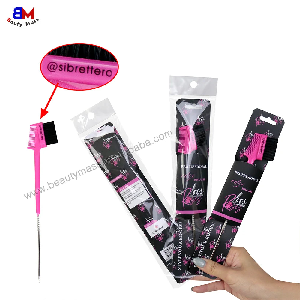 Wholesale Edge Control Brush With Logo Customize Edge Brush Bulk With Custom Packaging Beauty Hair Salon Brush