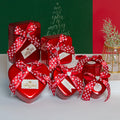 Valentine's Day DIY Ribbon Decorated Tin Gift Box Heart-Shaped Chocolate Box for Craft Candles Stickers Elegant Tinplate