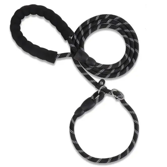 Kingtale Heavy Duty Anti-choke Dog Training Leash Reflective for Dogs Dog Training Traffic Leading Black Aceeptable for Pets