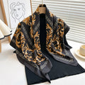 Wholesale 90*90CM Square Neck Scarf Women Foulard Hijab Silk Feeling Neckerchief Bandana Female Official Shawl Wraps Headband