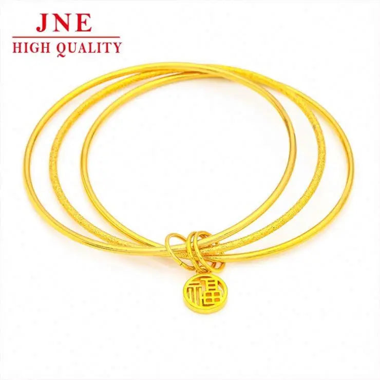 Gold Small Blessing Card Sansheng Iii Bracelet Xiaohongshu Pinduoduo Tik Tok Live Stream Internet  Three Ring Bracelet