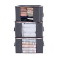 Large Capacity Clear Window Clothes Storage Bag Organizer with Reinforced Handle