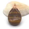 HZ Wholesale Natural Crystal Collection Dorp Shape Tiger-eye Healing Crystal Pendant Necklace Crystals Wholesale Bulk