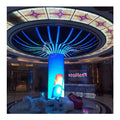 Indoor P1.5 P1.6 P1.8 P1.9 P2 P2.5 P3 P4 Soft Led Module Curved Flexible Led Display Screen for Cylindrical Column Video Screen