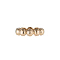 LOZRUNVE 925 Sterling Silver Fashion Minimalist Big Bead Eternity 14k 18k Gold Plated Ring