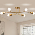 LED Bulb Chandelier Ceiling Lights Metal Black Home Fixtures for Living Room