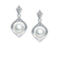 Freshwater Pearl Jewelry Genuine Pearl Earrings Elegant Pearl Earrings 925 Silver Bridal Jewelry Sets