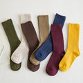 Custom Solid Color Cute  Long Slouch  Womens Crew Socks
