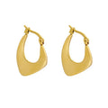 ES1088 Thick 18K Gold Filled Hypoallergenic Stainless Steel Hoop Earring  for Ladies Chunky Gold Women Hoops Earring