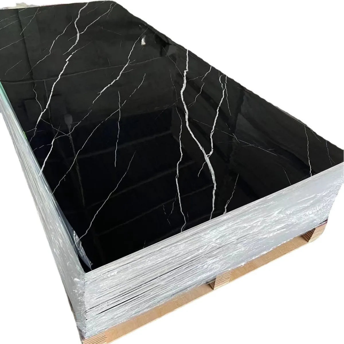Wholesale Price Modern High Glossy 1220*2440mm*3mm Waterproof Fireproof Marble PVC Sheets Panel for Household Wall Decoration