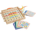 2026 New Arrival Montessori Children's Wooden Fine Motor Skills Threading Board Game Educational Lacing Activity Toys for Kids