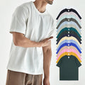 230 Gsm Cotton T Shirt With Custom Logo Summer Breathable Streetwear Daily Basic T Shirt Hombre Uniform Cotton T-shirt