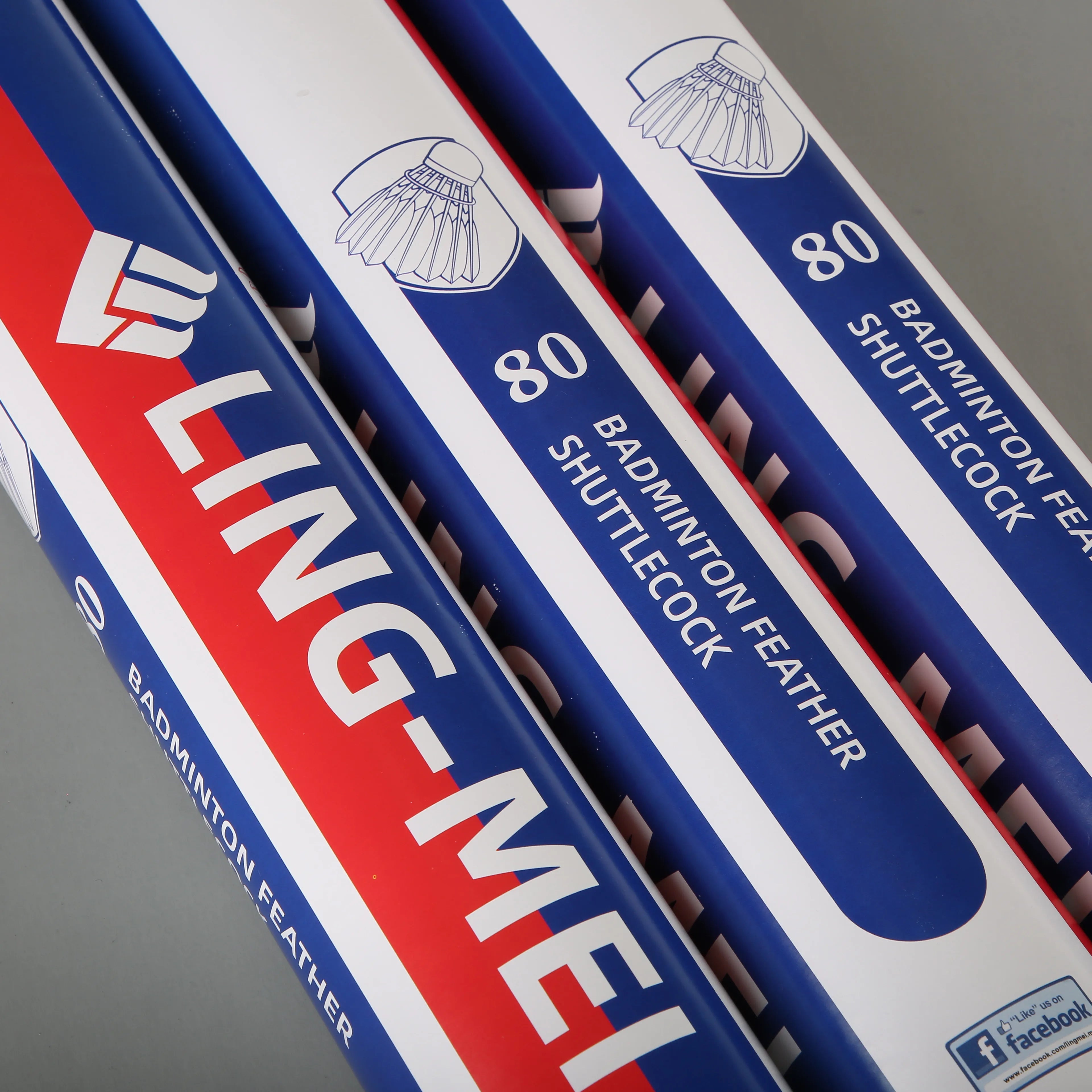 Lingmei Brand 80 Badminton Shuttlecocks for Tournament