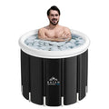 Bafan 100*72CM Large Fitness Portable Ice Bath Cold Water Therapy Recovery Tub with Portable Accessory