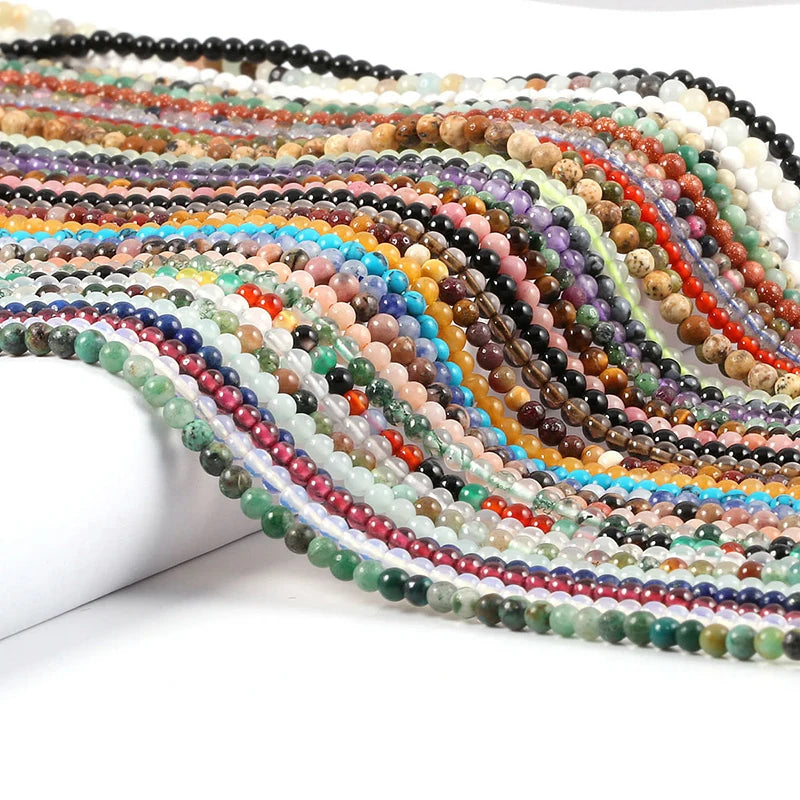 Wholesale Small Natural Stone Beads Round 3mm