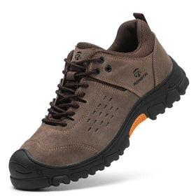 Fashion Industrial Work Safety Shoes Men's Protective Lightweight Steel Toe Black Safety Shoes Work Boots