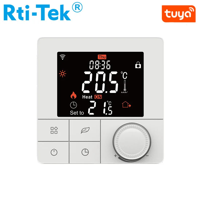 Under Floor Heating Thermostat LCD 3A Programmable Smart WiFi Tuya Gas Boiler Temperature Controller Dry Contact