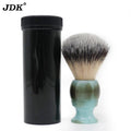 JDK Factory Price Shaving Brush Sky Blue Color Resin Handle Synthetic Hair Knot Foaming Brush Men Face Washing Tools