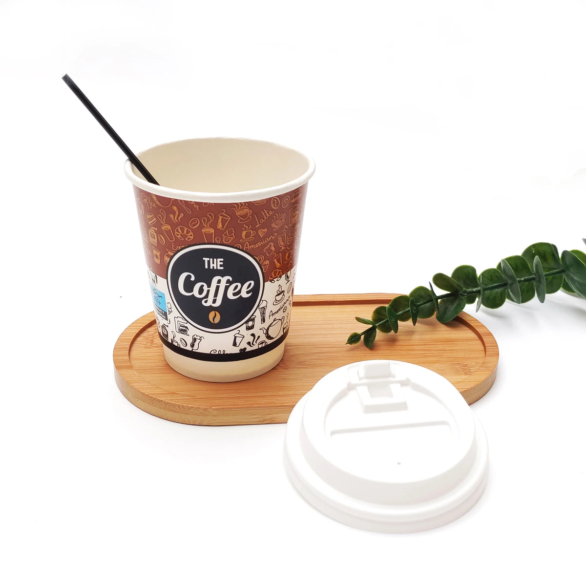 Disposable Takeaway 62mm 73mm 80mm 90mm pp Lid 12oz 16oz Coffee Cup