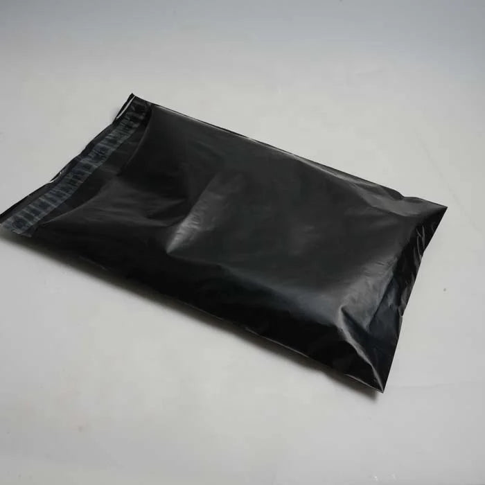 Custom Logoed Black Eco-Friendly Biodegradable Plastic Poly Mailer Apparel Mailing Bags