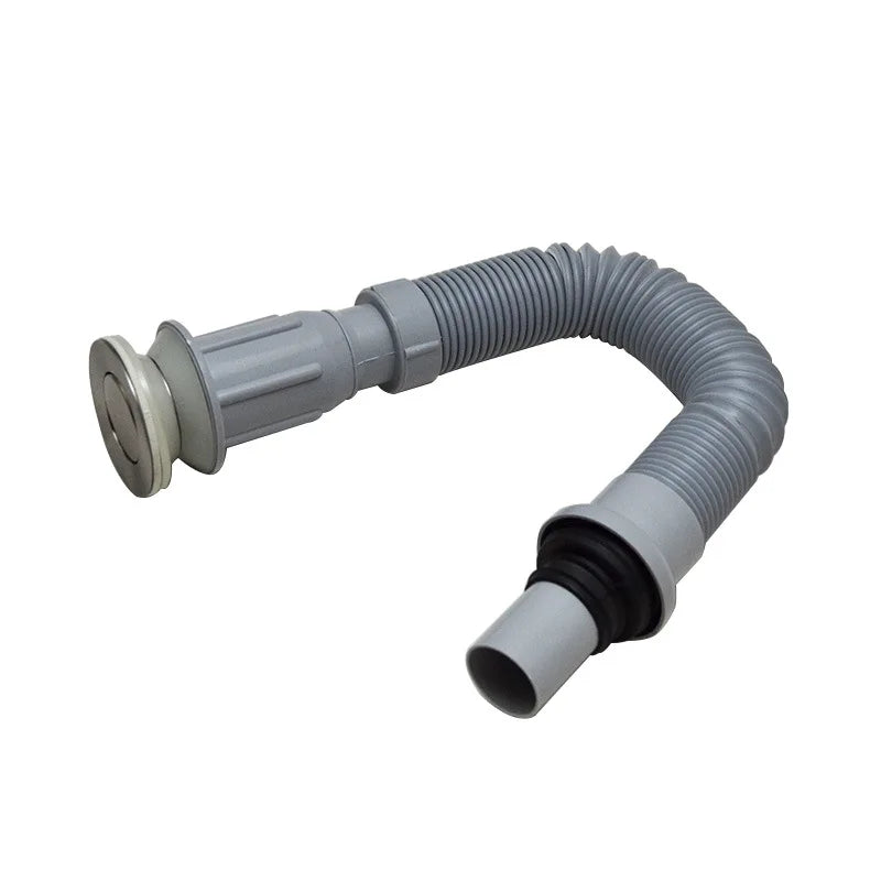 Extendable Trap Pipe for Basin Sink Waste Bathroom Washbowl Plastic Retracted Sink Basin Water Drain Flexi Pipe Tube