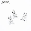 Yuenz Retro Style Perforated Spacer Bead Bracelet Bead Accessories Alloy Rabbit Large Hole Beads 16*10 * 8mm R216