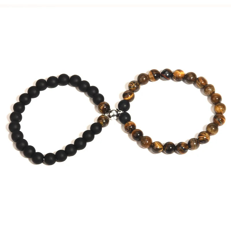 Valentine's Day Couple Gift Bracelet Beads Magnetic Couple Bracelet