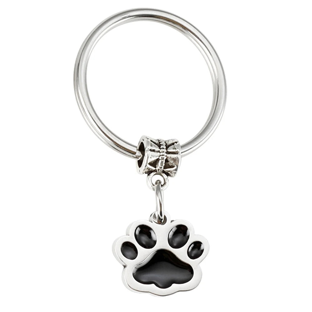 Advanced Design Vintage & Fashion Dog Foot Keychain Sturdy & Durable Stainless Steel Keychains