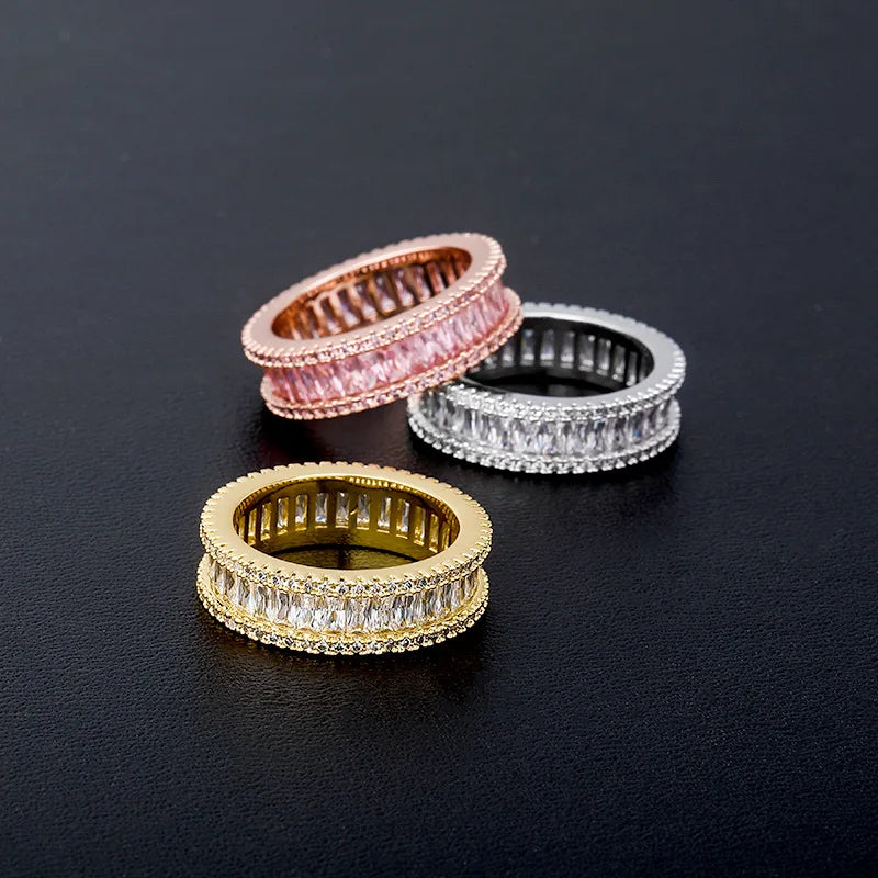 Wholesale Hip Hop CZ Oval Diamond Rings Jewelry for Wish/Amazon/Ebay Online Shop