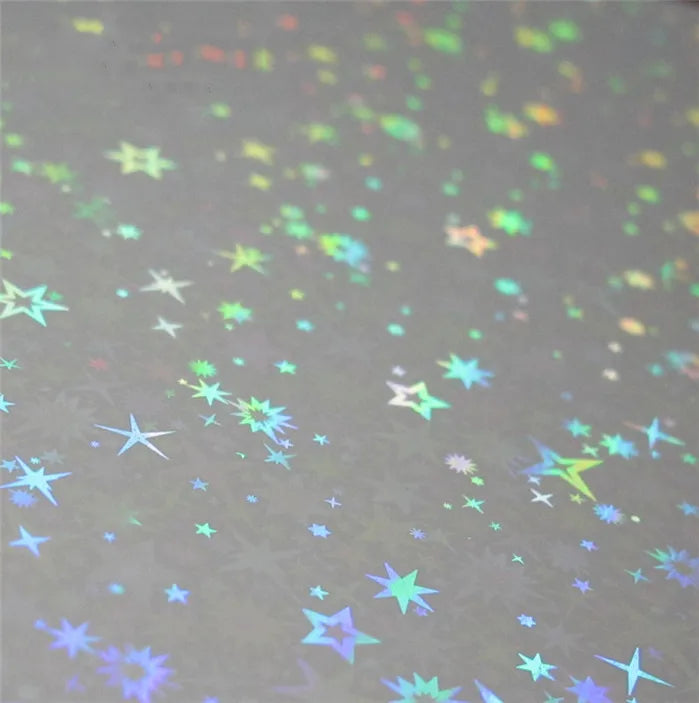 Transparent Holographic Soft BOPP Moisture Proof Cold Lamination Film Sheets and Rolls for Craft Stickers