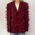 TWOTWINSTYLE Patchwork Bowknot Designer Blazer Spliced Button Fashion Spring Blazer Ladies for Women