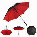 Hot Sale 30 Inch Best Quality Auto Open Double Canopy Layer Windproof Straight Big Large Size Personalized Golf Umbrella