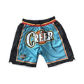 Custom Breathable Plus Size Summer Mens Double Mesh Loose Hiphop Printed Basketball Shorts with Zipper Pockets Quick Dry