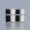 15ml Luxury Round Plastic Shiled Glass Essential Oil Bottles Cosmetic Serum Container with Push Pipe