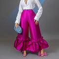 Flare Pants Wide Leg Office Cute Boutique Plus Size Women's Trousers