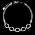 Sterling Silver 5*7/6*8mm Semi Mount Bracelet Empty Support Blank Claw Setting S925 Mountain Base Without Center Stone Inlay DIY