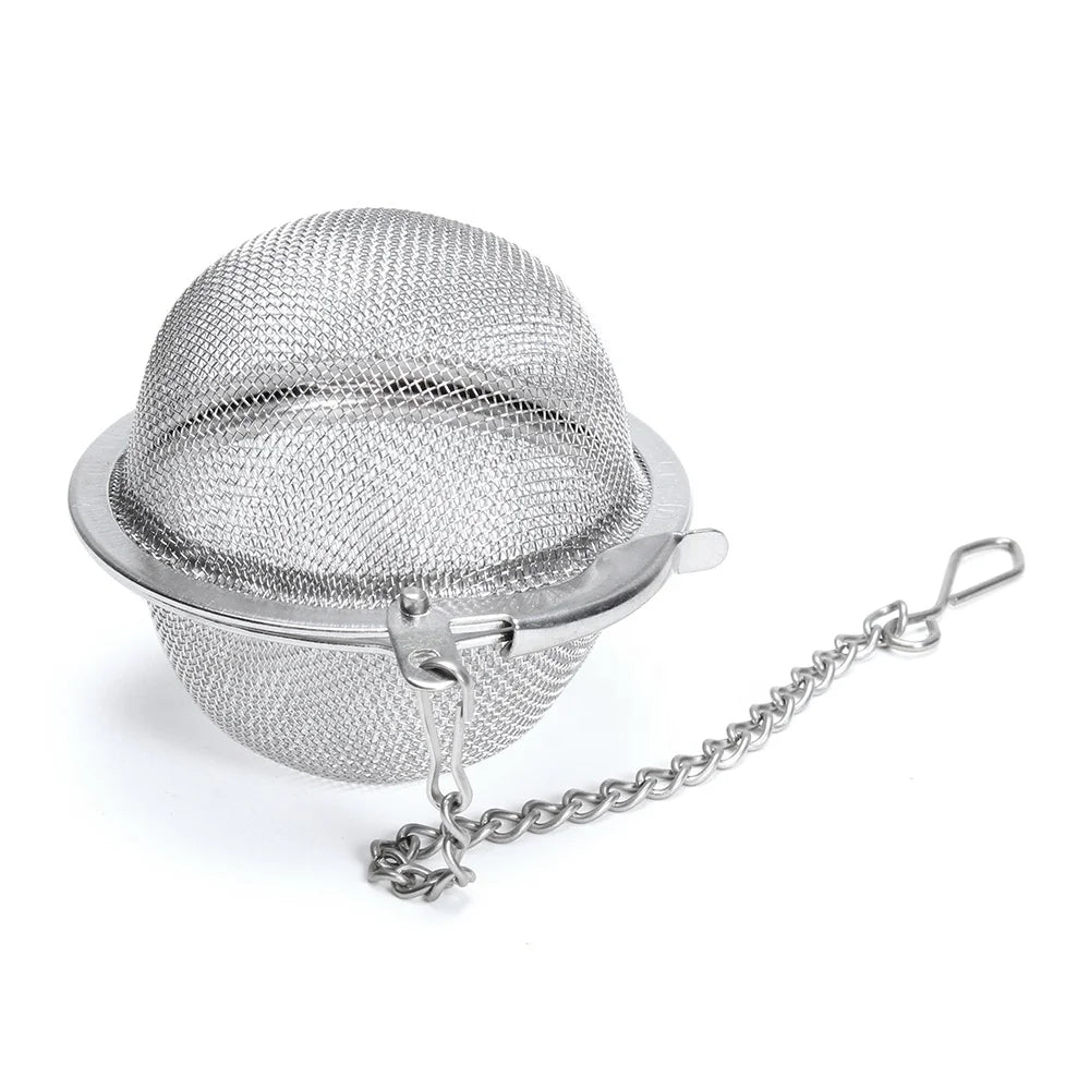 Food Grade 18 8 Stainless Steel Wire Mesh Tea Ball Strainer Infuser for Filter Tea