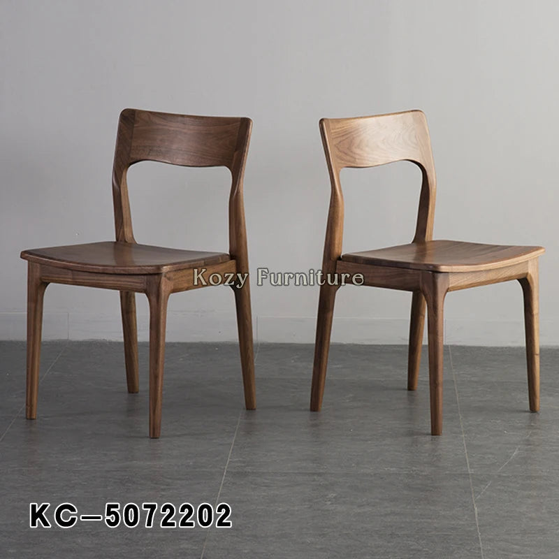 Modern Minimalist Simple Design Wood Chair Hotel Home Furniture Dining Chair