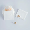 Ready to Ship 8x8cm White Elegant Jewelry Earring Pouches Microfiber Wholesale Faux Suede Pendant Gift Packaging Pouch