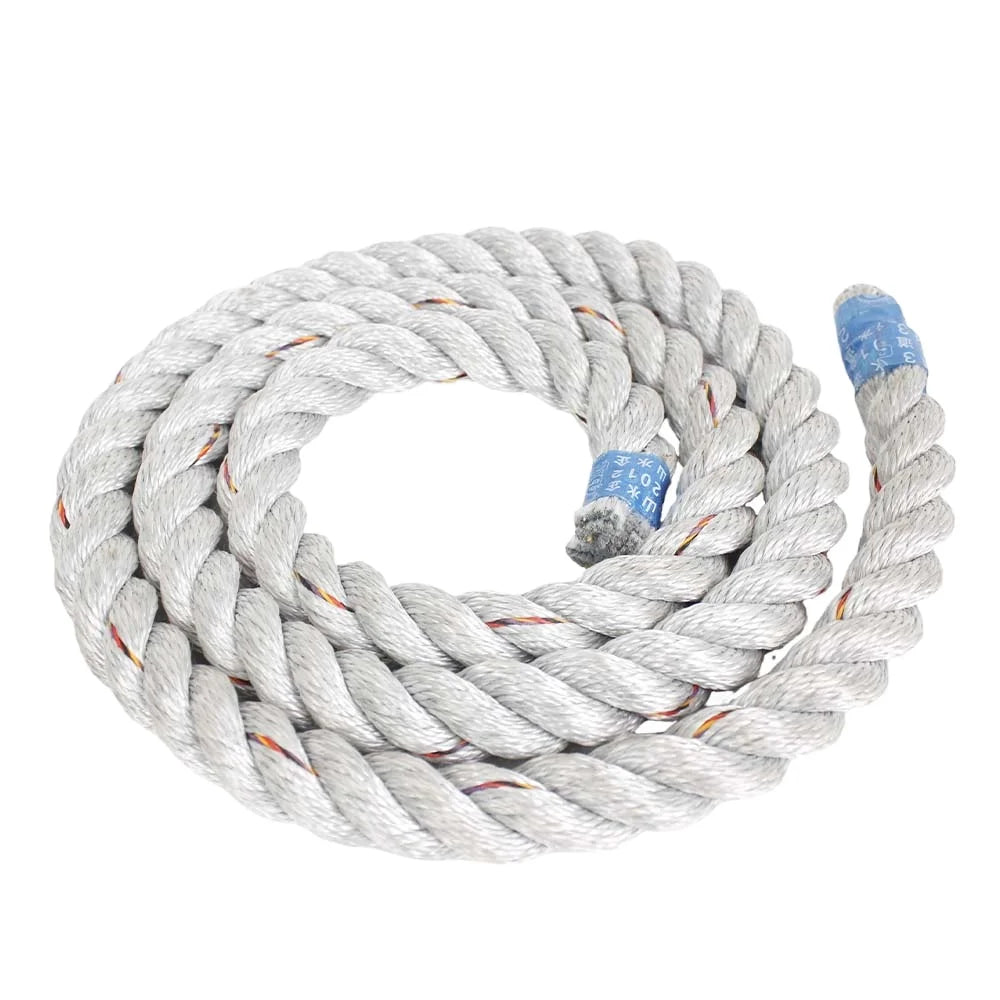 Qualified 4 Strands PP Danline With Red Strip With Inner Core  Marine Mooring Rope Towing Rope for Ship Construction